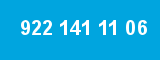 922 141 11 06
